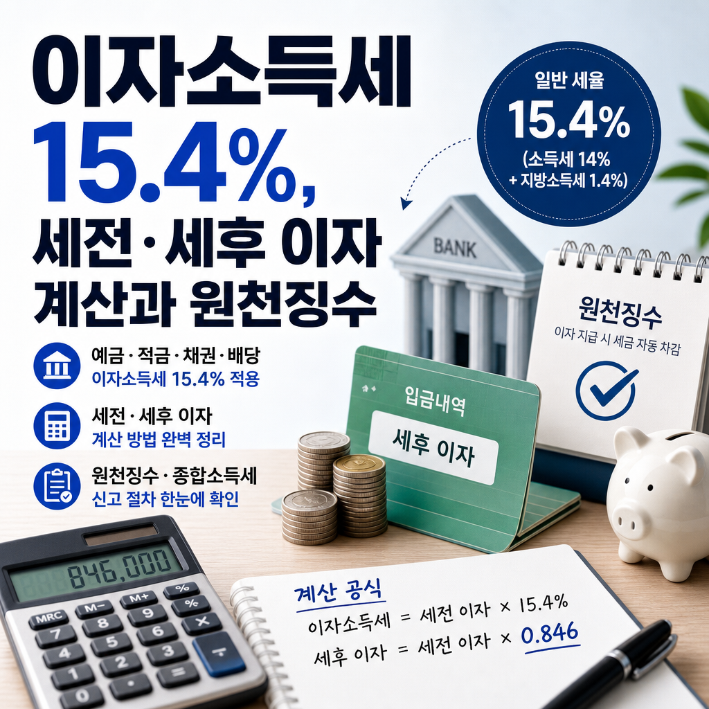 이자소득세 15.4% 대표 이미지